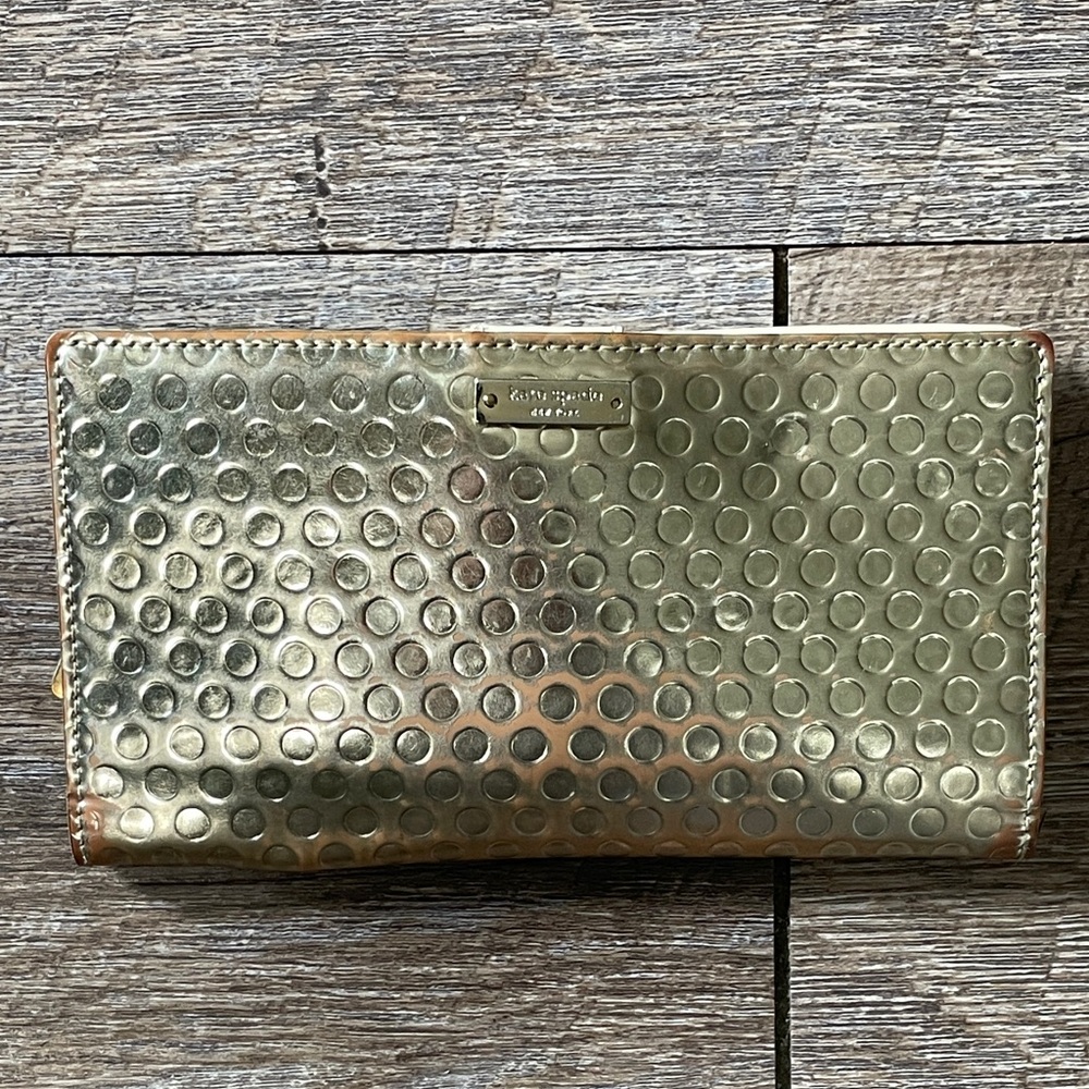 Kate Spade Polka Dot Leather Bifold Wallet